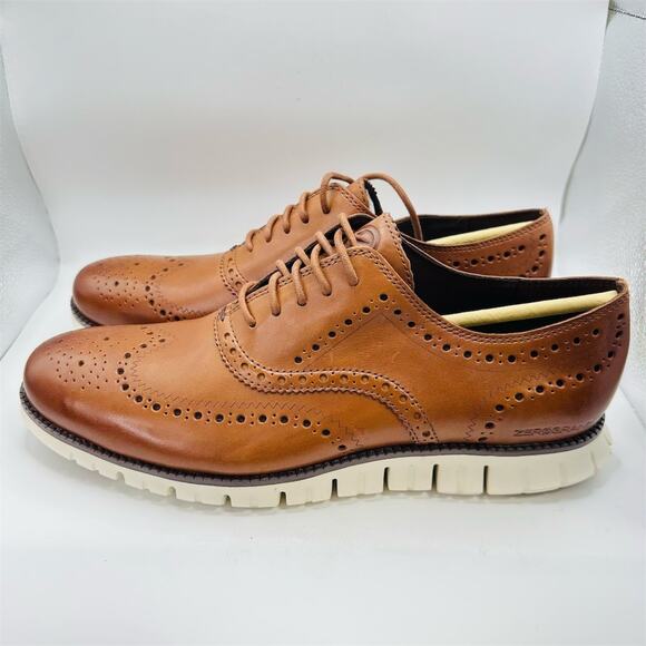 Cole Haan ZERØGRAND Wingtip Oxford Men\'s Dress Shoes Brown Size 11 M main image 5